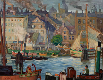 Harbor , 1927 by John Ellsworth Weis - Auction record, sale price, and art valuation. Compare with similar artists and explore comparable artworks.