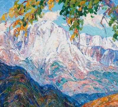The First Snow on the Peak , 1928