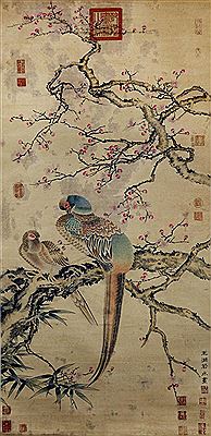 Plum Blossom and Phoenixes