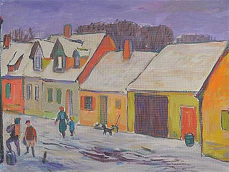 Speyer, Der St. Klara Klosterweg in Speyer im Winter