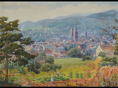 Blick auf Neustadt an der Weinstraße