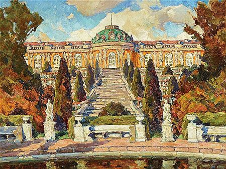 Blick auf Schloß Sanssouci