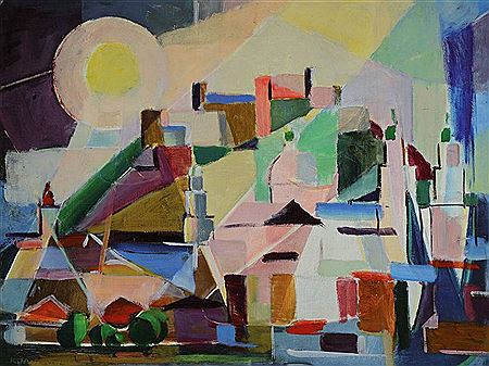 Sample artwork by Karl Hufnagel (1906 - 1995), known for painting - View similar artists and auction records