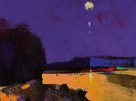 Two abstract landscapes by Ian Herslet - Auction record, sale price, and art valuation. Compare with similar artists and explore comparable artworks.
