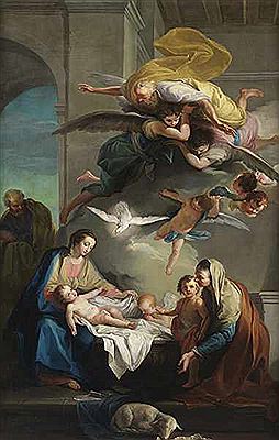 THE TRINITY WITH THE HOLY FAMILY, SAINT ANNA AND THE CHILD