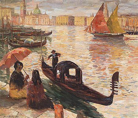 Sample artwork by Albert Fessler (1908 - 1978), known for painting - View similar artists and auction records
