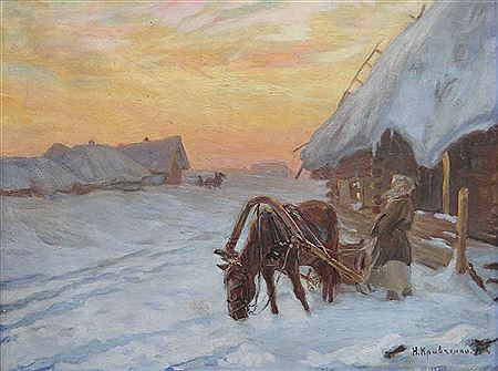 Horse Ride by Nikolai Ivanovich Kravchenko - Auction record, sale price, and art valuation. Compare with similar artists and explore comparable artworks.