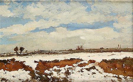 "Paysage en hiver".