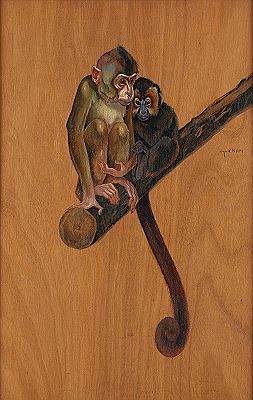 Deux singes sur une branche by Jacques Lehmann - Auction record, sale price, and art valuation. Compare with similar artists and explore comparable artworks.