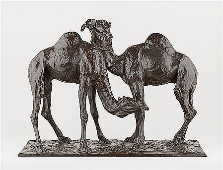 Deux dromadaires. by Thierry Van Rijswijck - Auction record, sale price, and art valuation. Compare with similar artists and explore comparable artworks.