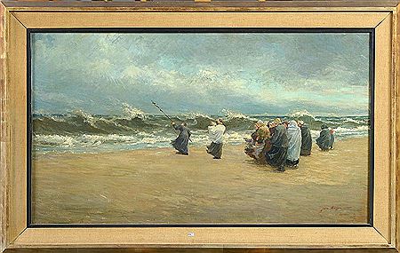 La bénédiction de la mer en Bretagne by Jean Mayne - Auction record, sale price, and art valuation. Compare with similar artists and explore comparable artworks.