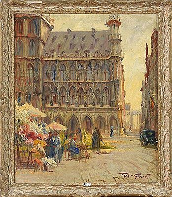 Sample artwork by Robert Ulderic Gerard (1920 - 2000), known for painting - View similar artists and auction records