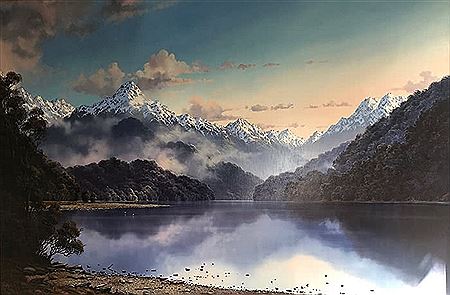Morning Glow Lake Te Anau by Tim Wilson - Auction record, sale price, and art valuation. Compare with similar artists and explore comparable artworks.