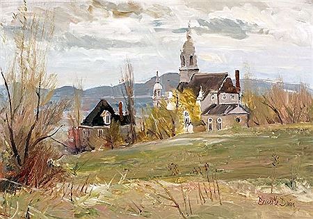 Sample artwork by Bruce Le Dain (1928 - 2000), known for landscape, cityscape, still life painting, commercial art, graphic design - View similar artists and auction records