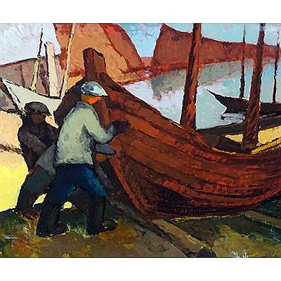 Men and boat