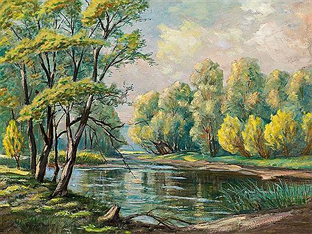 Pond landscape