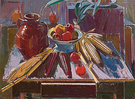 Still life with corn