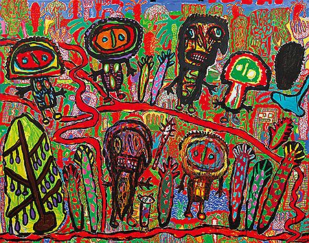 Sample artwork by Peter Pongratz (Born 1940), known for abstract painting - View similar artists and auction records