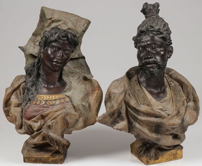 Bust of Moroccan Man and Woman