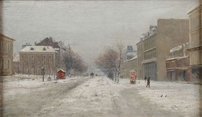 Rue Port-Neuve in Snow