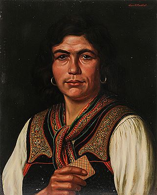 A Gypsy Fortune Teller - circa 1910