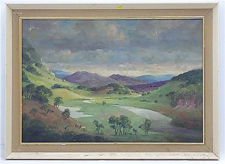 View of a valley in the Dales by Phyllis Maria Burton - Auction record, sale price, and art valuation. Compare with similar artists and explore comparable artworks.