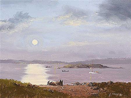 OFF LOADING THE CATCH BY MOONLIGHT
