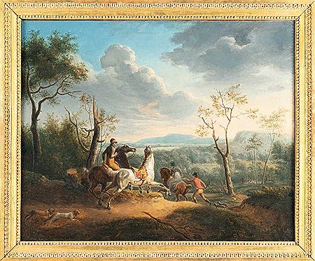 Pendants: Setting out for the Hunt - The rest (2) by Bernard Edouard Swebach - Auction record, sale price, and art valuation. Compare with similar artists and explore comparable artworks.