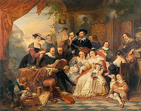 Rubens with his patrons and family by Nicaise De Keyser - Auction record, sale price, and art valuation. Compare with similar artists and explore comparable artworks.