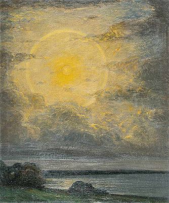 Evening (Sunset over a lake)
