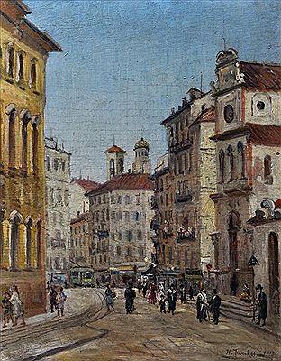 Straßenszene (Wien?)