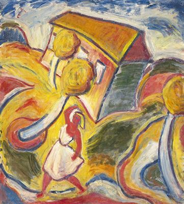 Expressive Landscape (Woman in Dynamic Land), c.1930