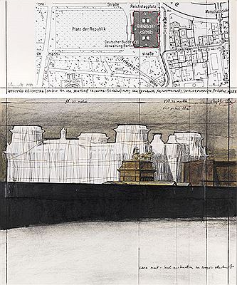 Wrapped Reichstag (Project for der Deutsche Reichstag - Berlin), 2-teilig, 1979 (2)