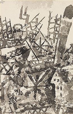 Der Krieg schreitet über eine Ortschaft. 1914