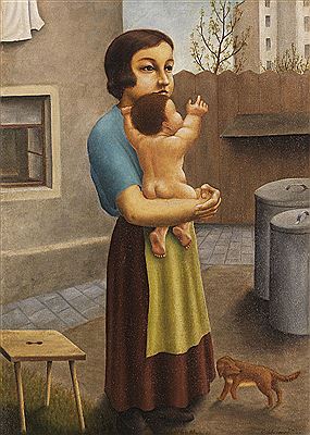 Im Hof/Geschwister, 1923