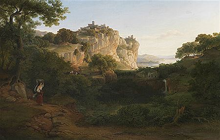 Blick auf Olevano, 1844