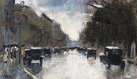 Straße im Tiergarten. 1920s.