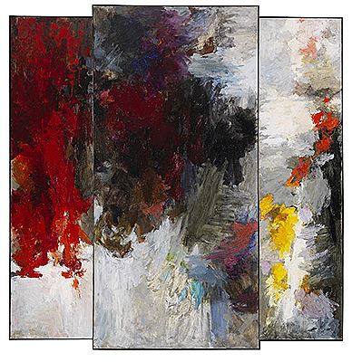 Rotes Triptychon (Wandlung), 1958