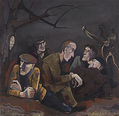 Unemployed , 1932. by Karl (Carl) Hofer - Auction record, sale price, and art valuation. Compare with similar artists and explore comparable artworks.