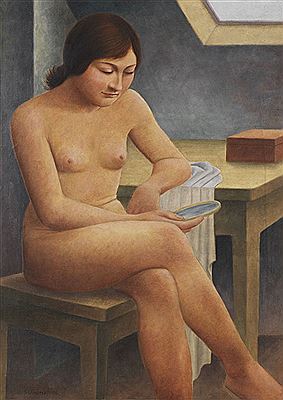Mädchen mit Spiegel, 1930.