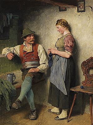 Bursche und Mädl, 1907.