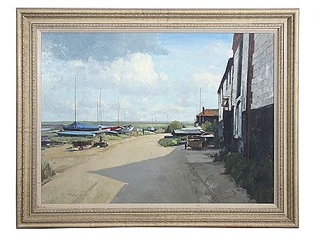 "Burnham Overy Staithe" by Stanley Orchart - Auction record, sale price, and art valuation. Compare with similar artists and explore comparable artworks.
