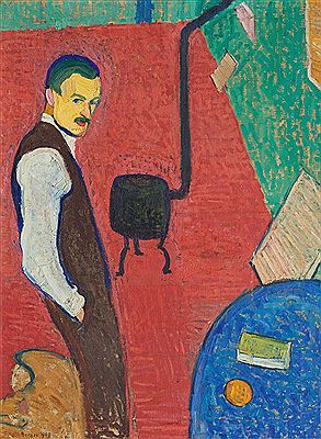 Sample artwork by Hans Berger (1882 - 1977), known for modernist landscape, portrait and still-life painting - View similar artists and auction records