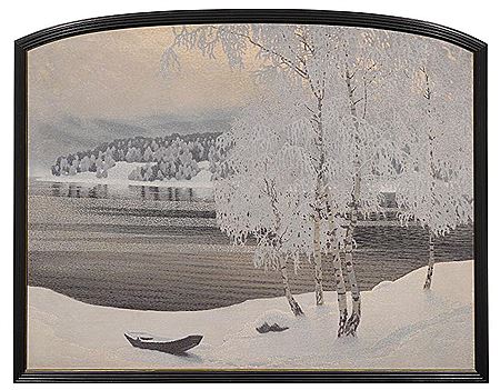 Winterlandscape. 1908 by Gustaf Edolph Fjaestad - Auction record, sale price, and art valuation. Compare with similar artists and explore comparable artworks.