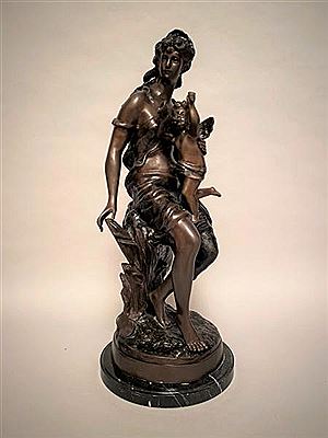 Jeune femme au cupidon