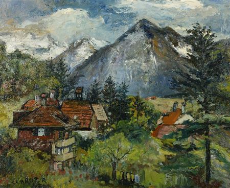 Mountain landscape at Niesen-Thunersee
