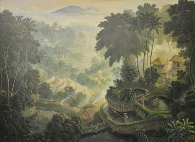 Suasana Pagi di Desa