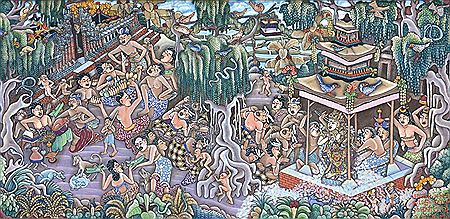 Village Scene in Batuan 1968