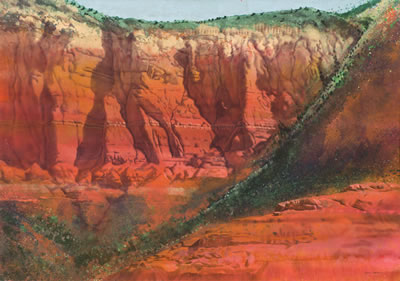 "Lee Mtn, Red Rocks"