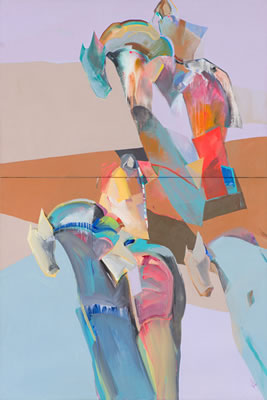 Caballos y Mujeres (diptych)